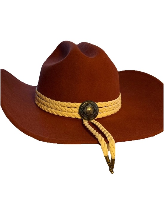 San Diego Hat Company Accessories - San Diego Hat Company Rust Brown Felt Cowboy Hat with Black Sweatband